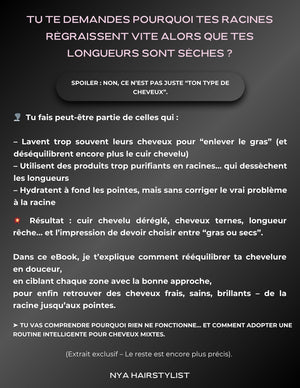 eBook Racines Grasses & Longueurs Sèches : Bye-bye excès de Sébum 🍃