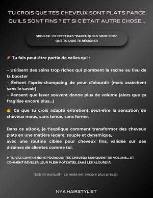 eBook Cheveux Fins & Plats : Boost ton volume 💣