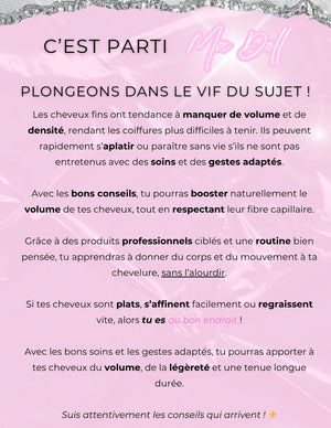 eBook Cheveux Fins & Plats : Boost ton volume 💣