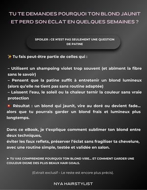 eBook Blond Parfait : Garde un blond lumineux 🔥