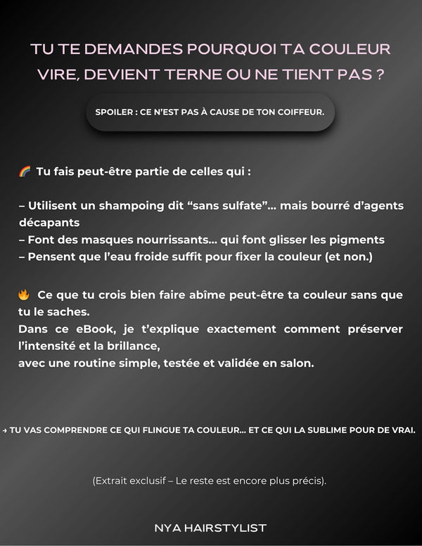 eBook Cheveux Colorés : Garde ta couleur éclatante 🎨